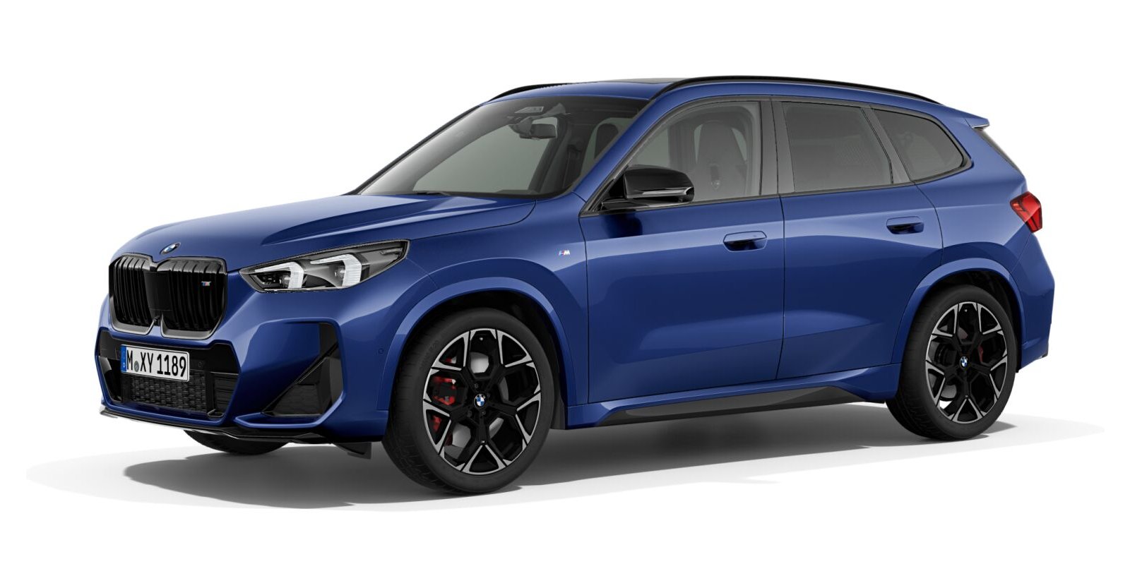 BMW X1 M35i xDrive in Blau von vorne