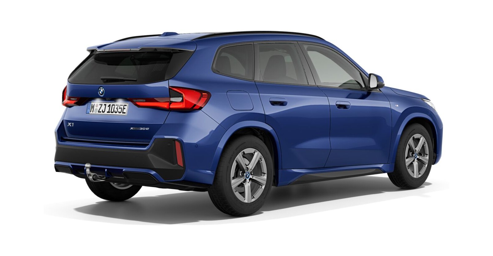 BMW BMW X in Blau von hinten BMW BMW X in Blau von hinten
