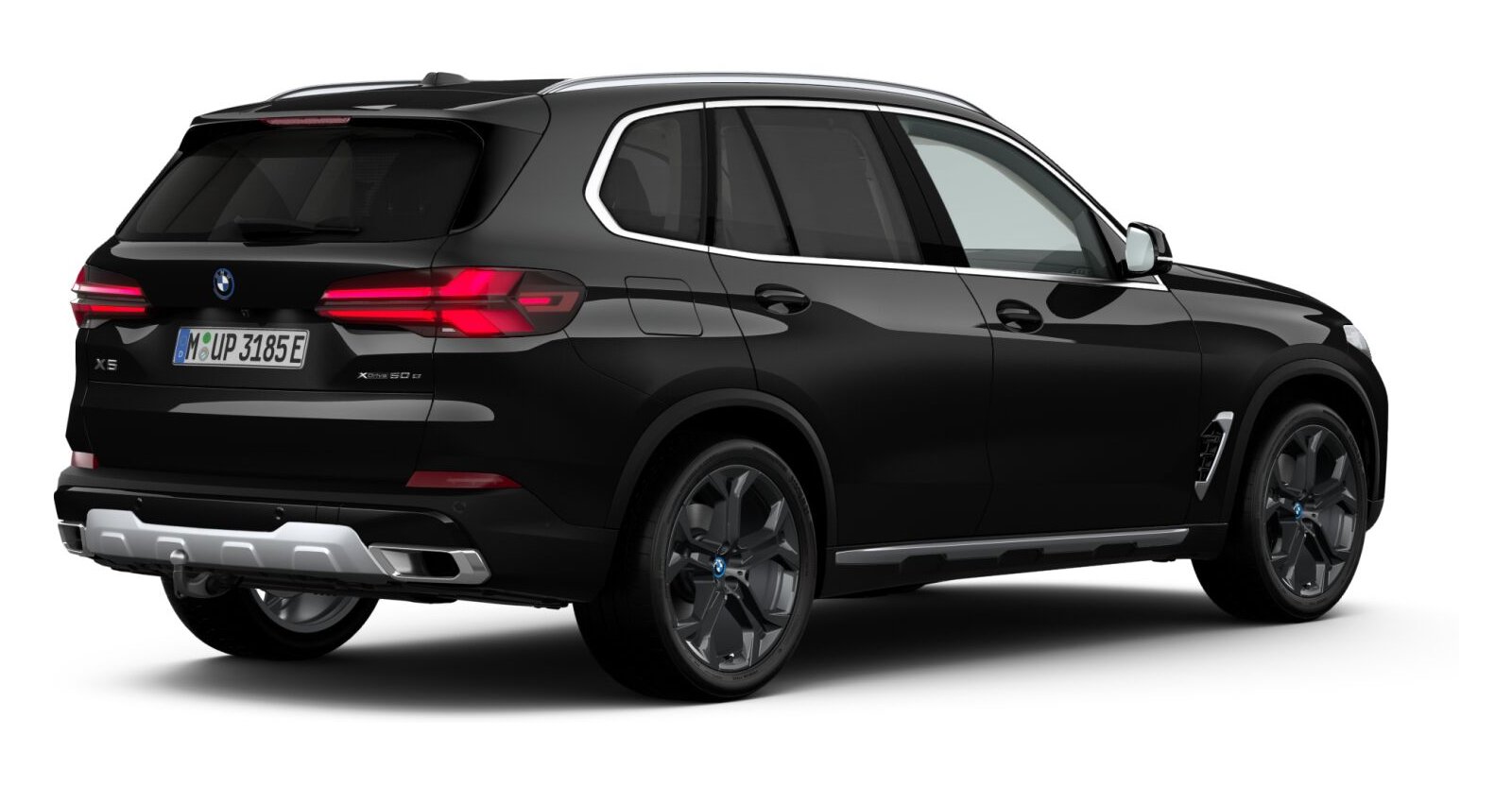 BMW BMW X in Schwarz von hinten