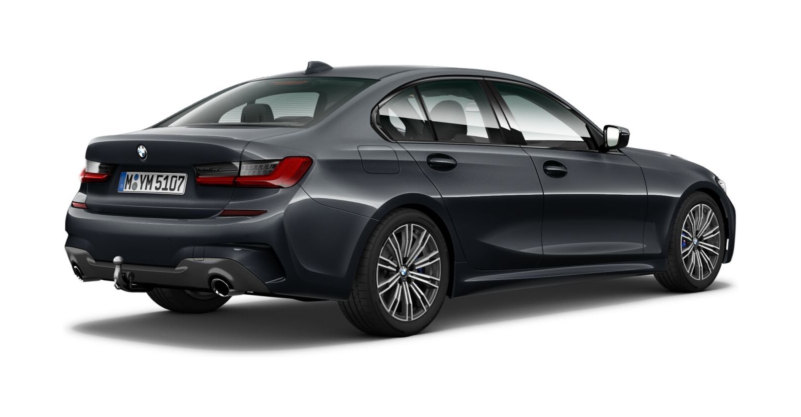 BMW BMW 3er in Grau von hinten BMW BMW 3er in Grau von hinten