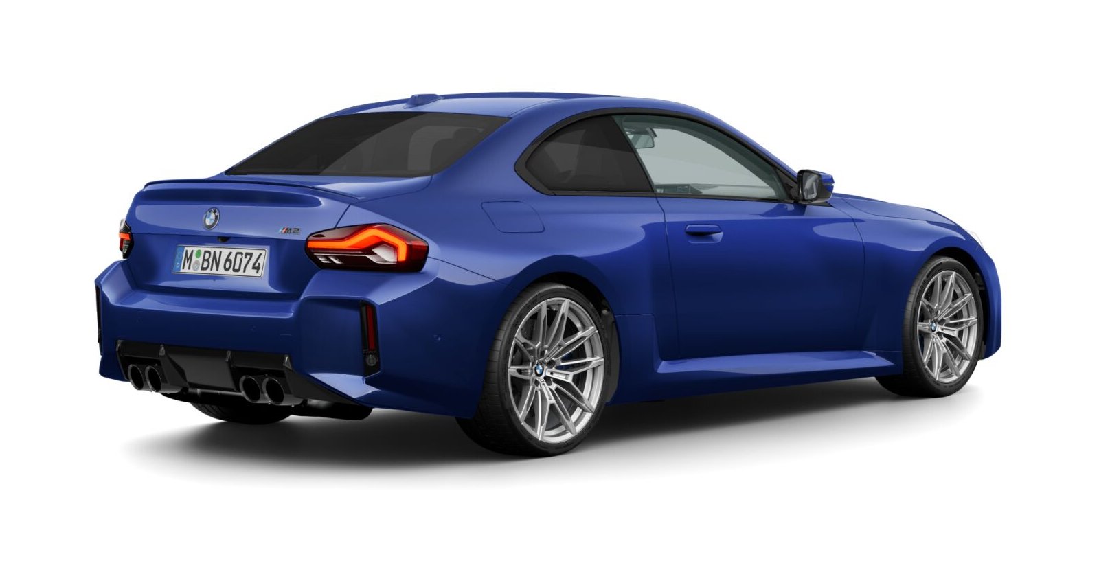 BMW BMW M in Blau von hinten