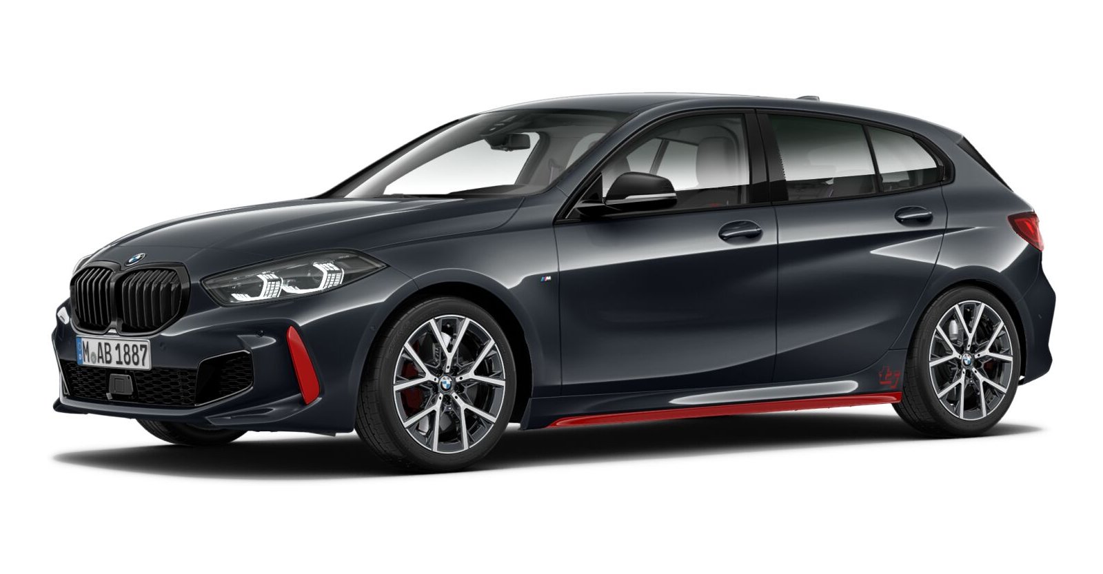 BMW BMW 1er in Grau von vorne