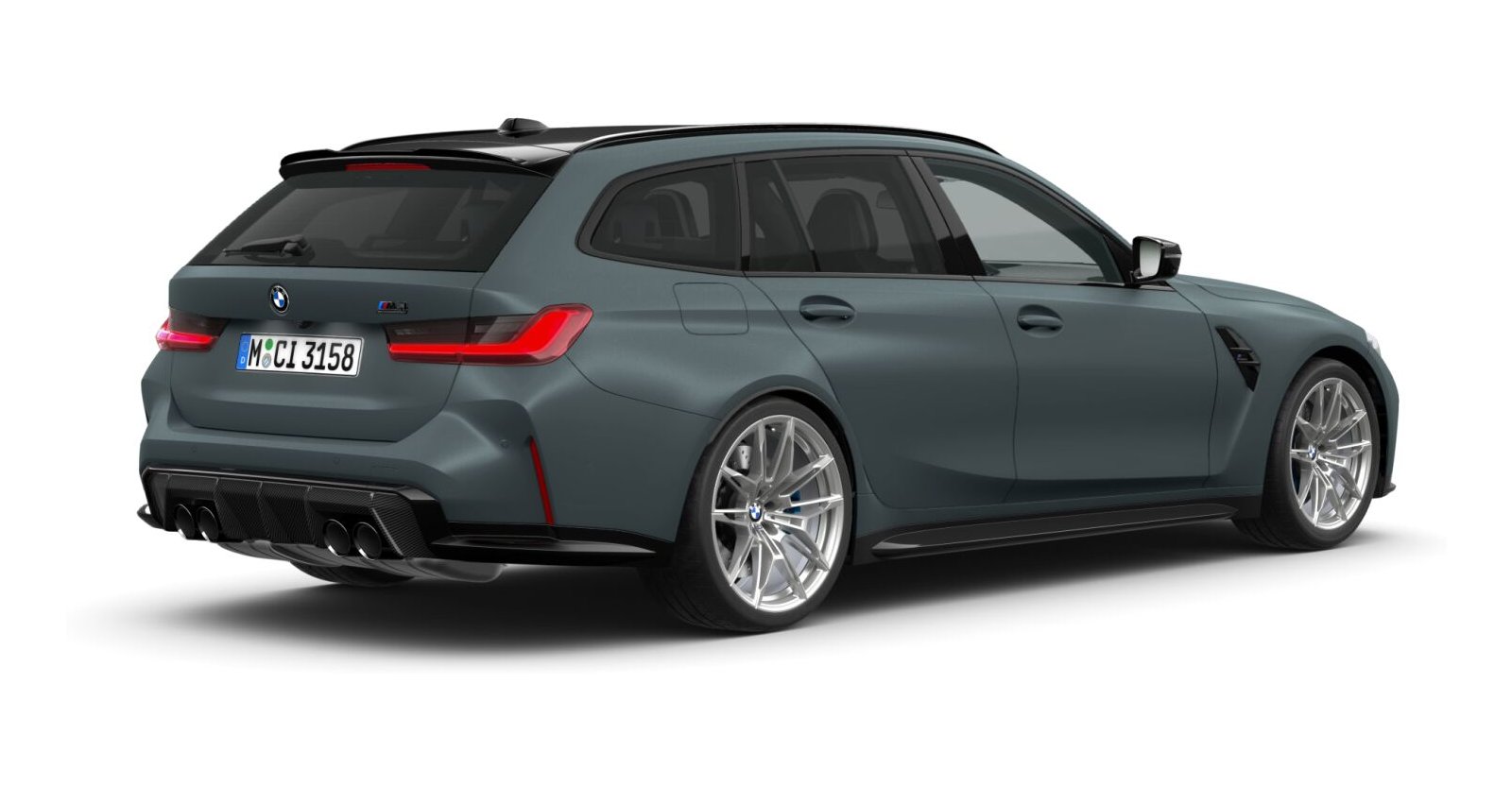 BMW BMW M in Blau von hinten