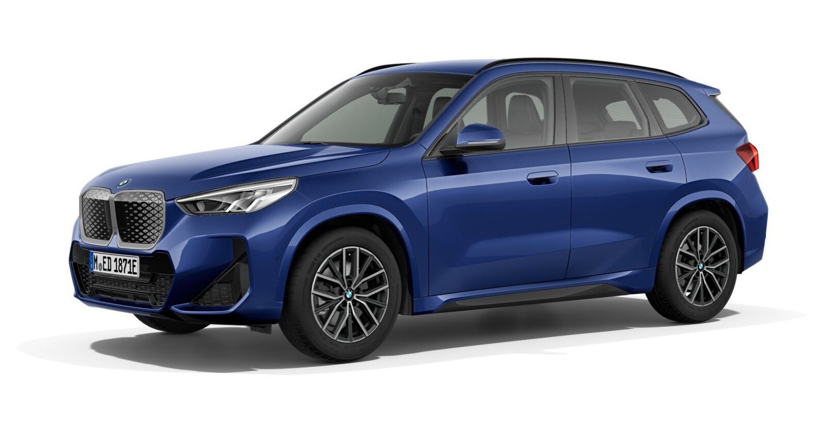 BMW BMW I in Blau von vorne