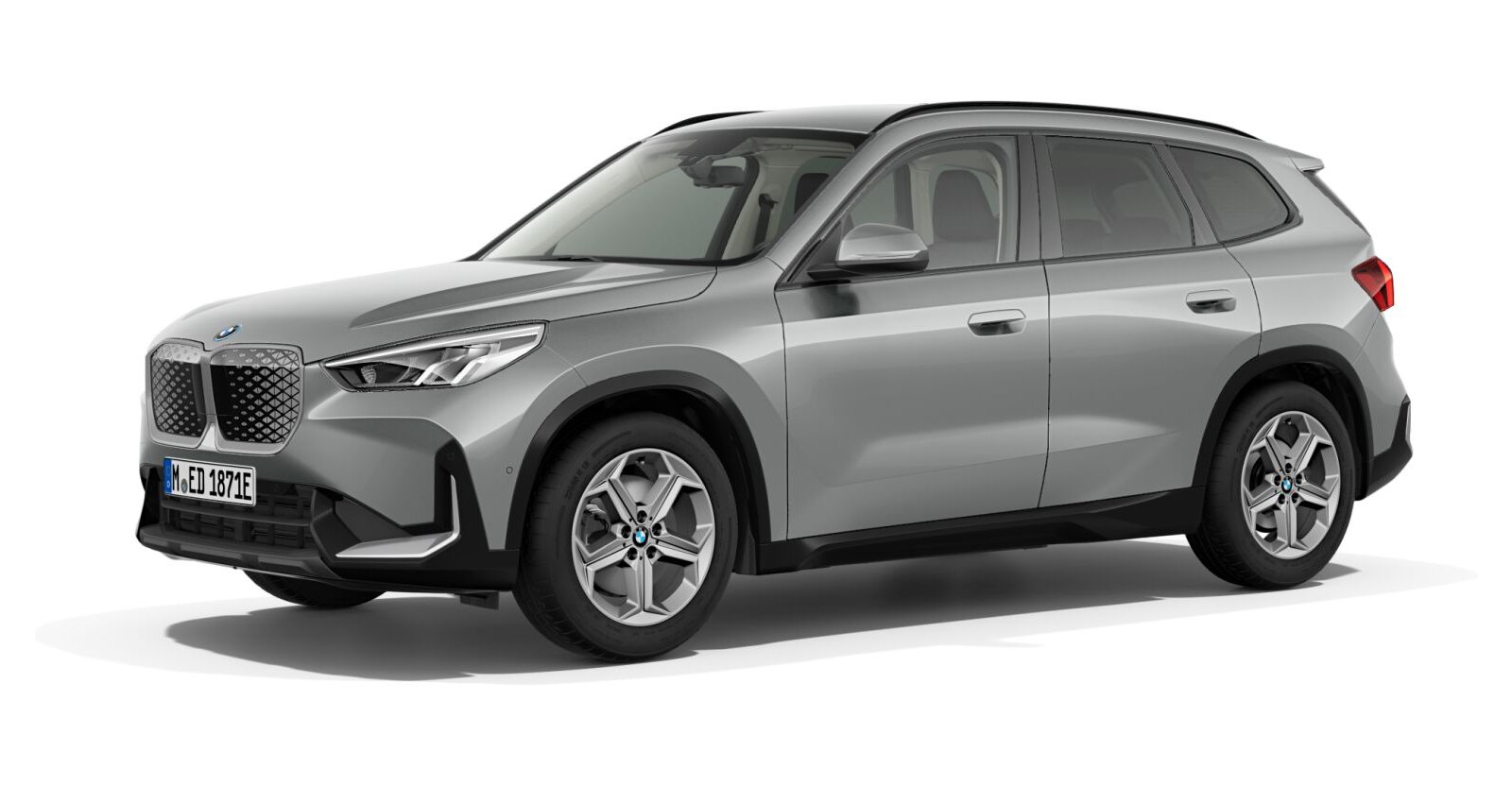 BMW iX1 eDrive20 in Grau von vorne BMW iX1 eDrive20 in Grau von vorne