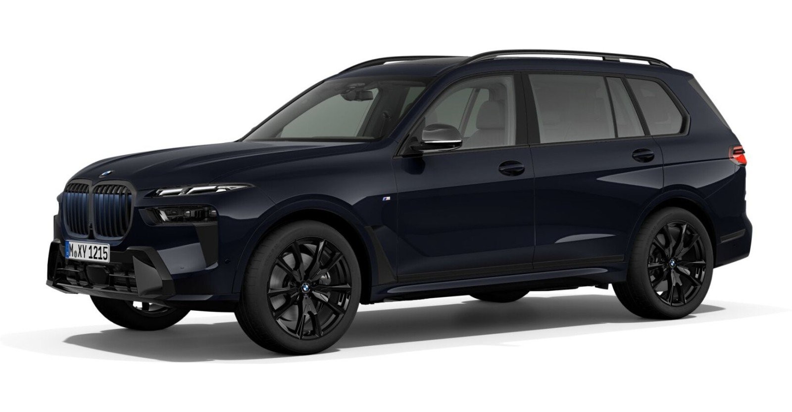 BMW X7 xDrive40d in Schwarz von vorne BMW X7 xDrive40d in Schwarz von vorne