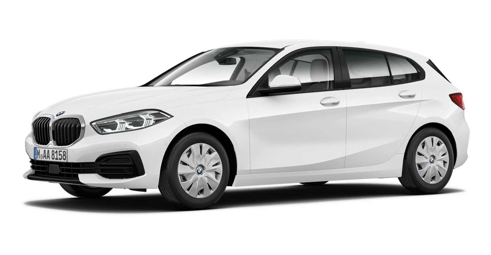 BMW BMW 1er in Weiß von vorne