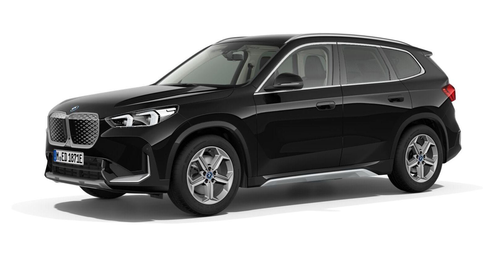 BMW BMW I in Schwarz von vorne BMW BMW I in Schwarz von vorne