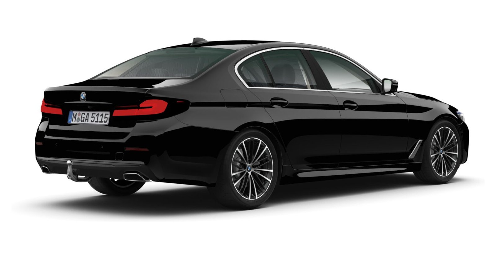 BMW BMW 5er in Schwarz von hinten BMW BMW 5er in Schwarz von hinten