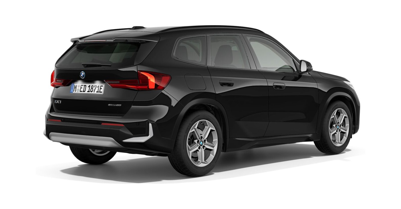 BMW BMW I in Schwarz von hinten