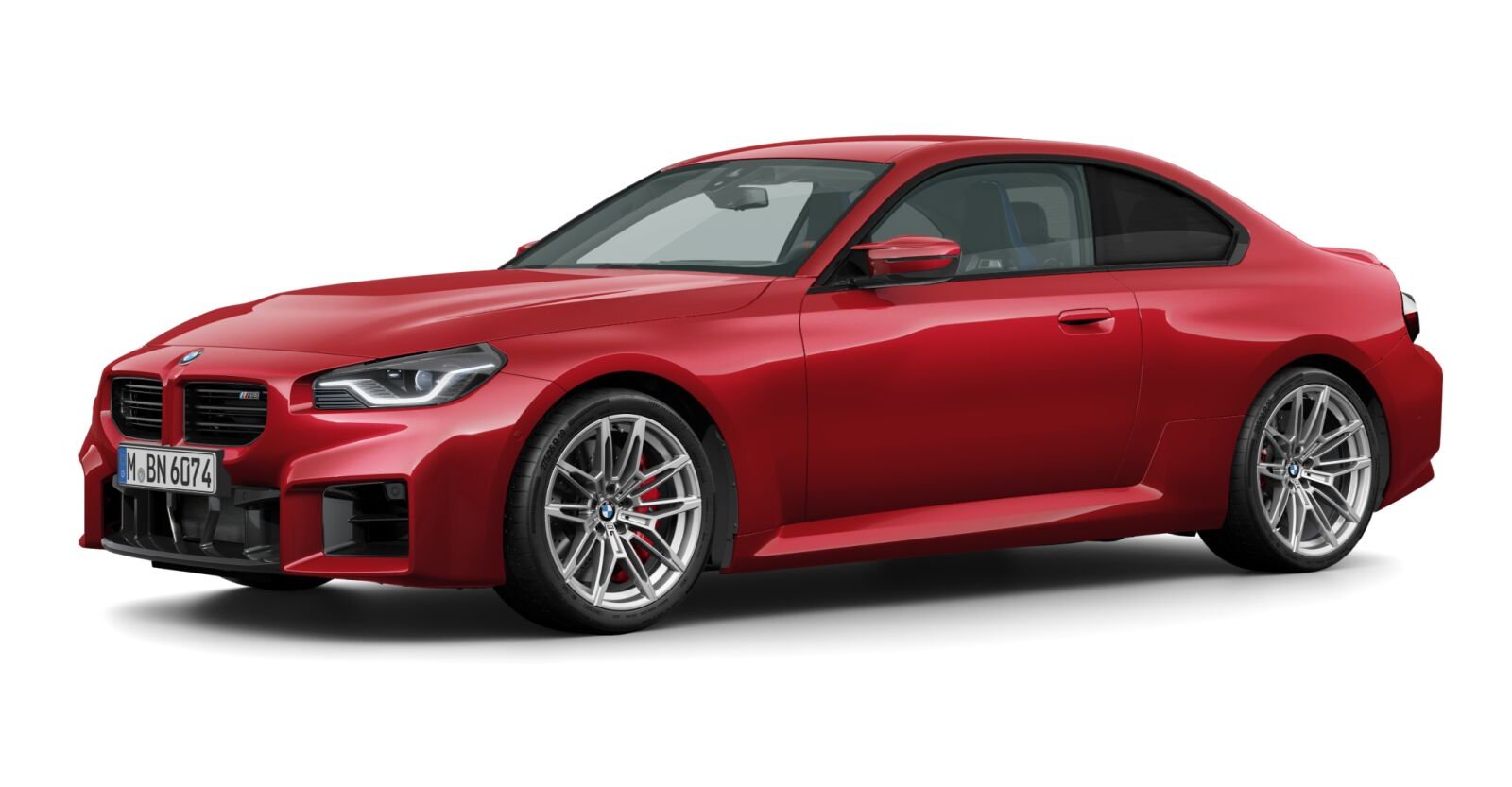 BMW M2 Coupé in Rot von vorne BMW M2 Coupé in Rot von vorne
