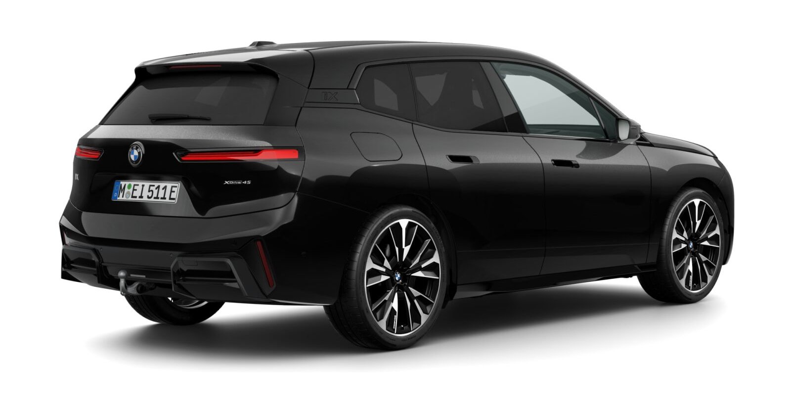 BMW BMW I in Schwarz von hinten BMW BMW I in Schwarz von hinten
