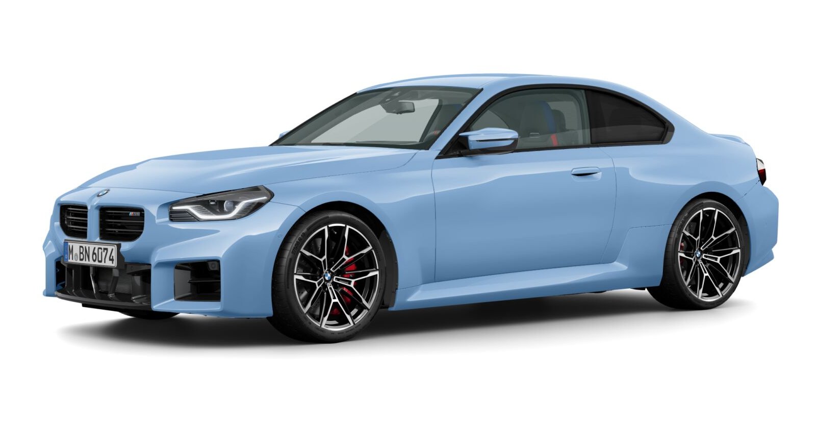 BMW M2 Coupé in Blau von vorne BMW M2 Coupé in Blau von vorne