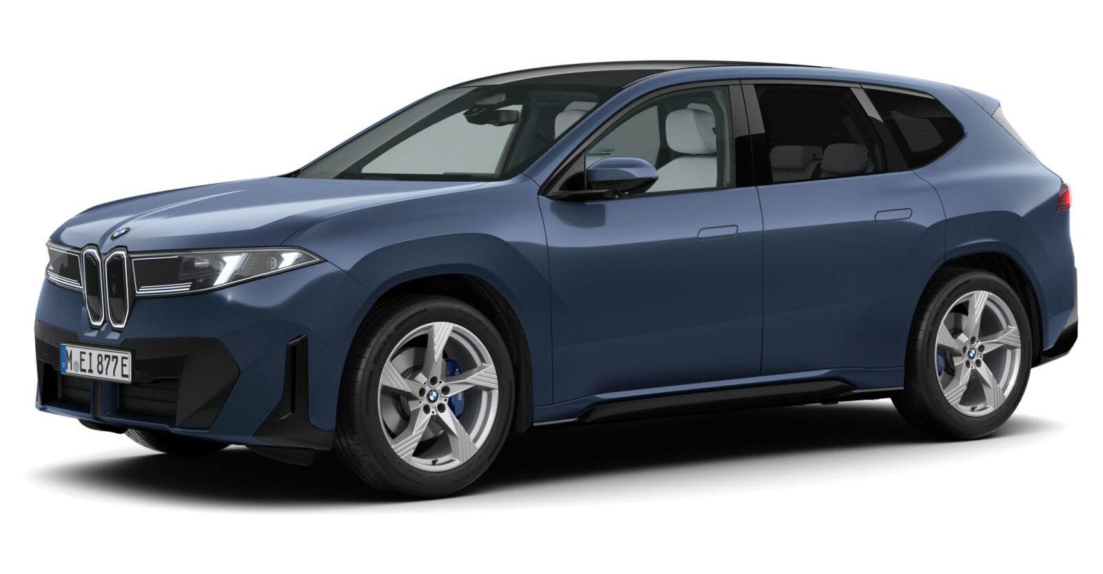 BMW BMW I in Blau von vorne