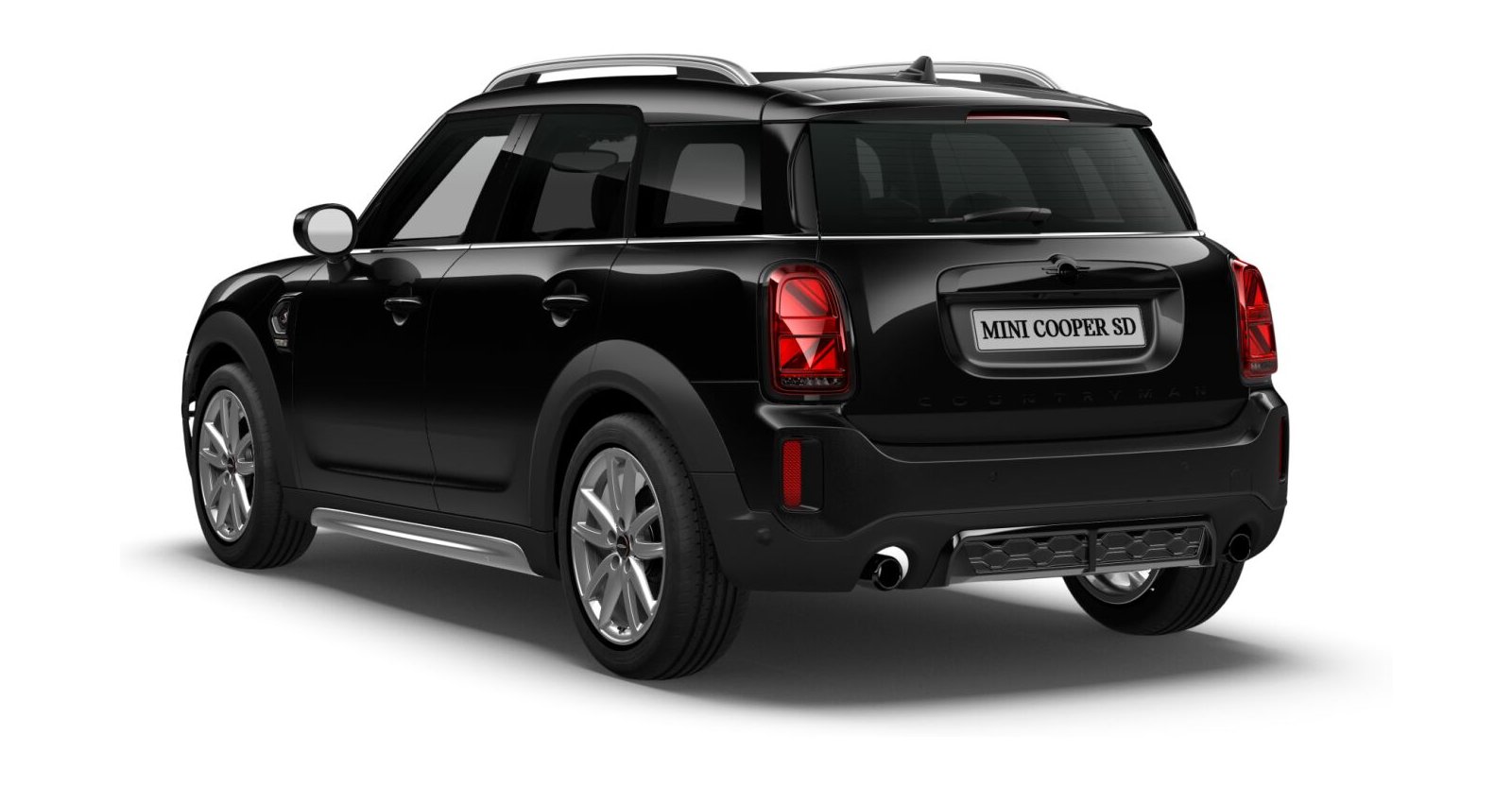 MINI MINI Countryman in Schwarz von hinten