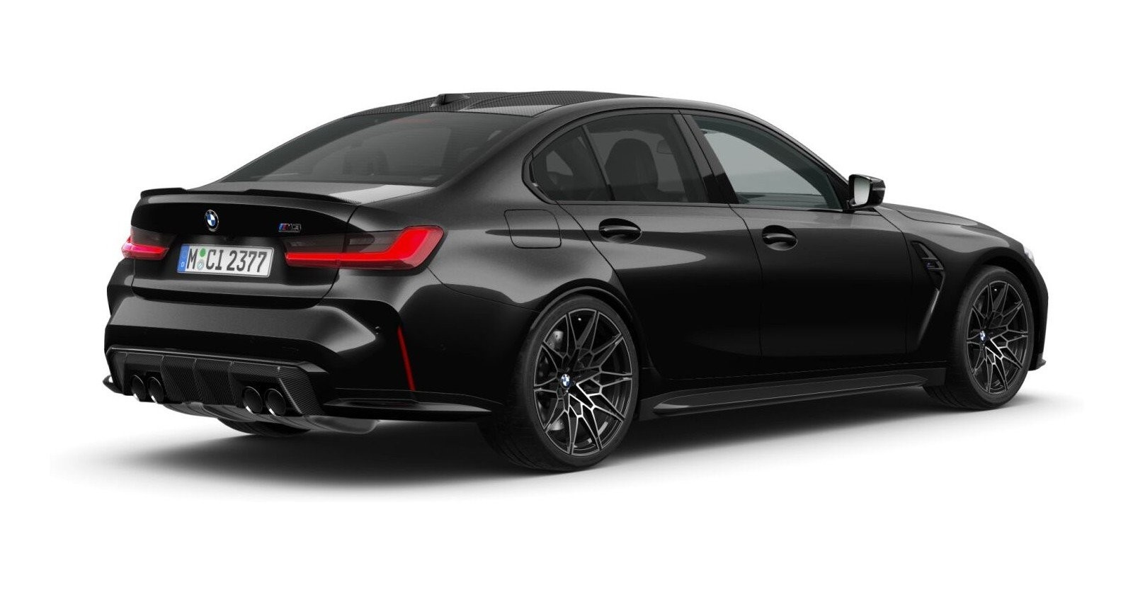 BMW BMW M in Schwarz von hinten BMW BMW M in Schwarz von hinten
