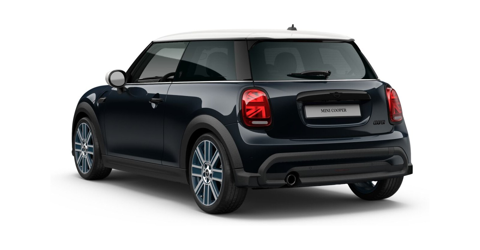 MINI MINI 3-Türer in Schwarz von hinten