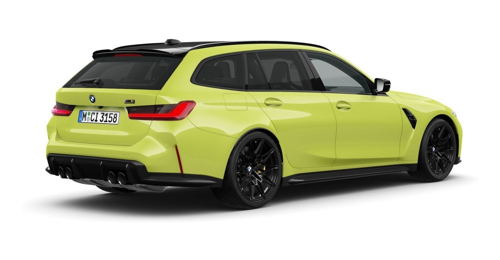 BMW BMW M in Gelb von hinten