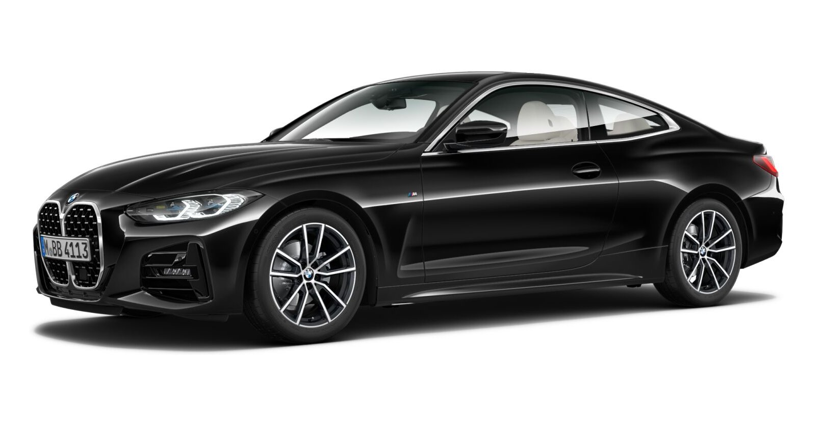 BMW BMW 4er in Schwarz von vorne BMW BMW 4er in Schwarz von vorne