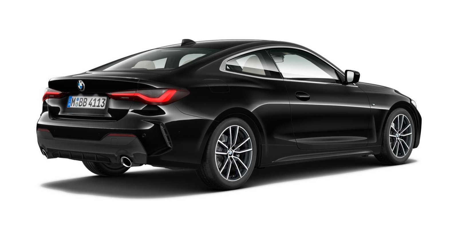 BMW BMW 4er in Schwarz von hinten BMW BMW 4er in Schwarz von hinten