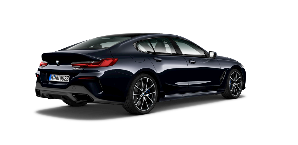 BMW BMW 8er in Schwarz von hinten BMW BMW 8er in Schwarz von hinten