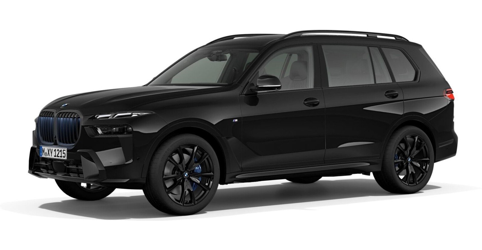 BMW X7 xDrive40d in Schwarz von vorne BMW X7 xDrive40d in Schwarz von vorne