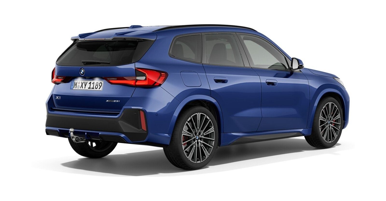 BMW BMW X in Blau von hinten