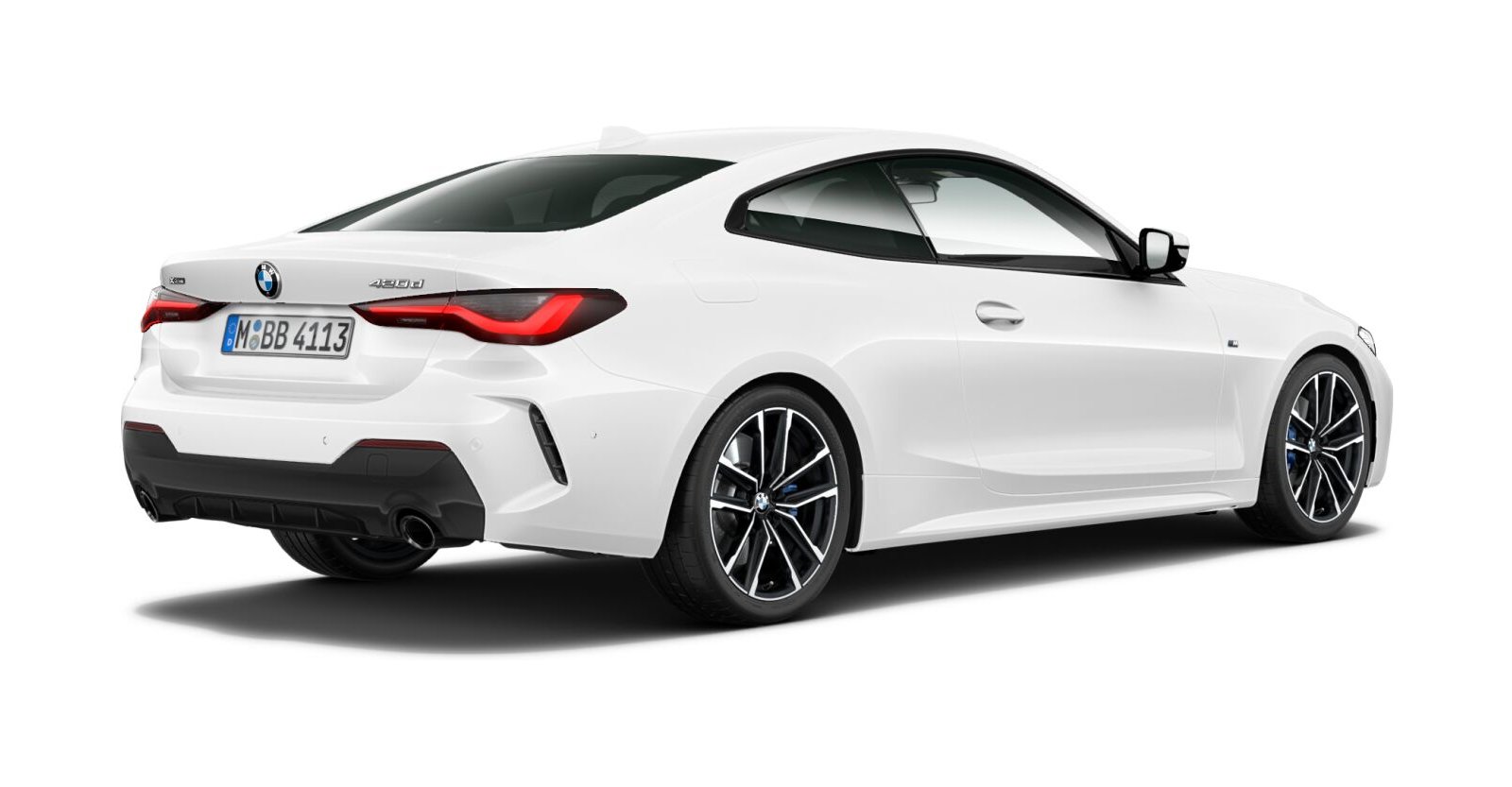 BMW BMW 4er in Weiß von hinten