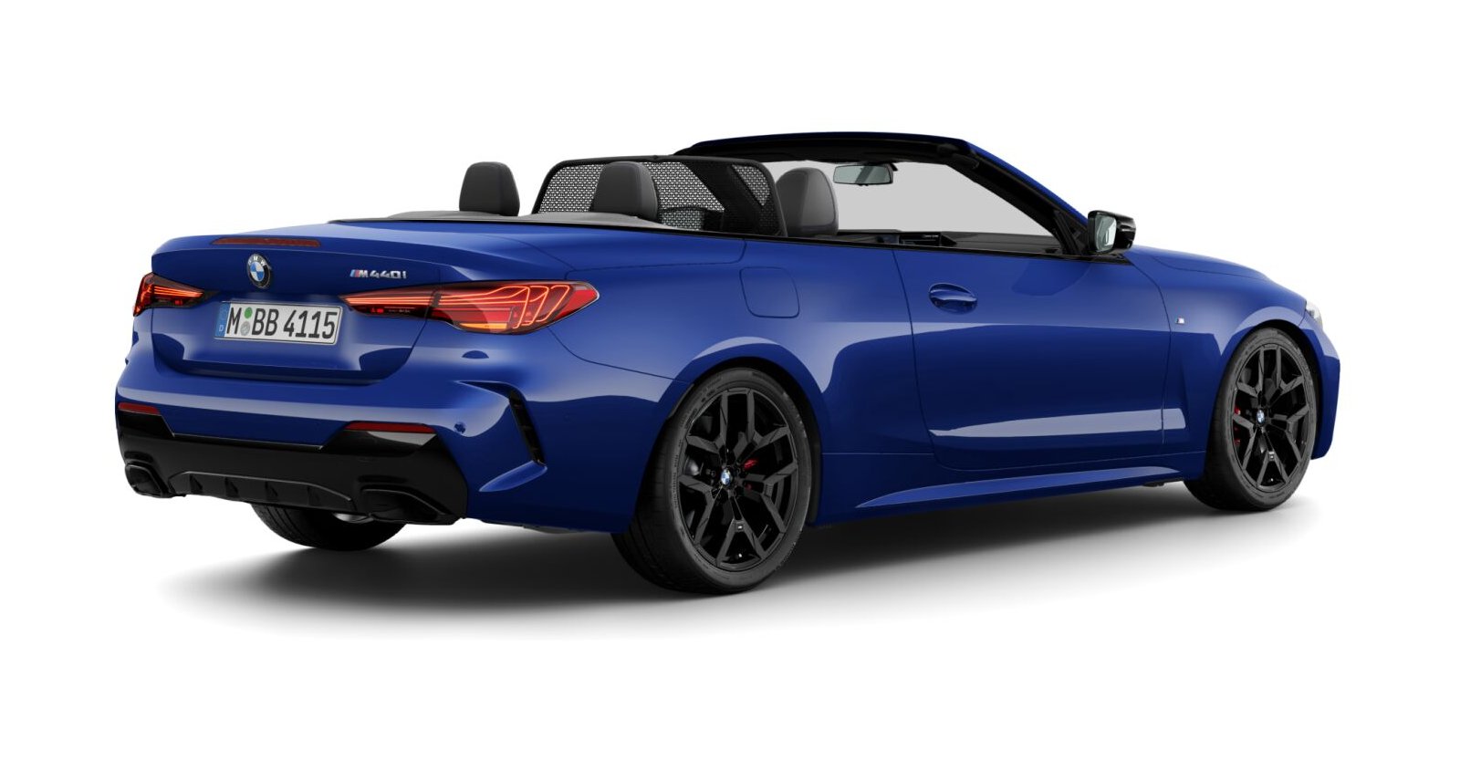 BMW BMW 4er in Blau von hinten BMW BMW 4er in Blau von hinten