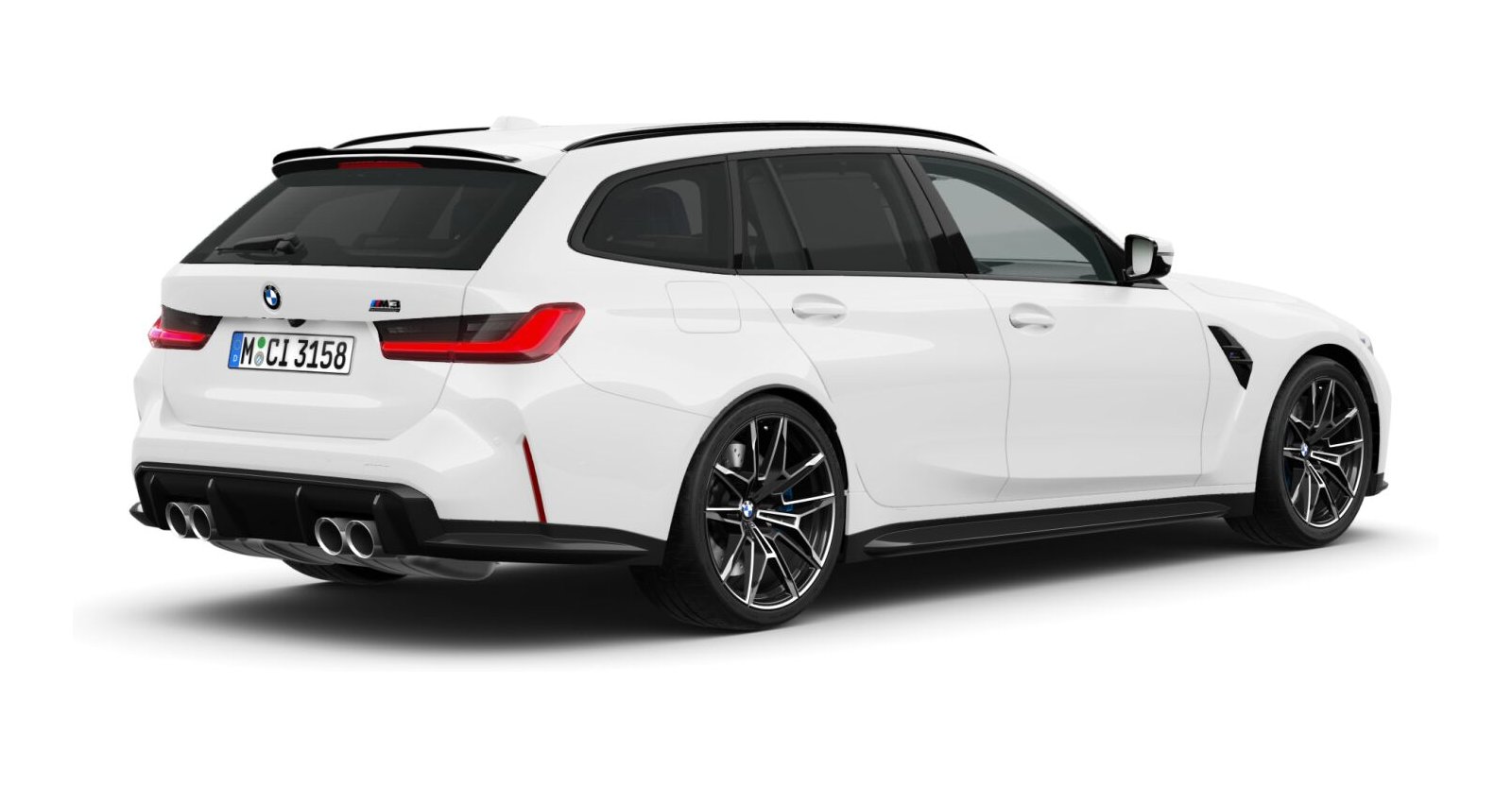 BMW BMW M in Weiß von hinten BMW BMW M in Weiß von hinten