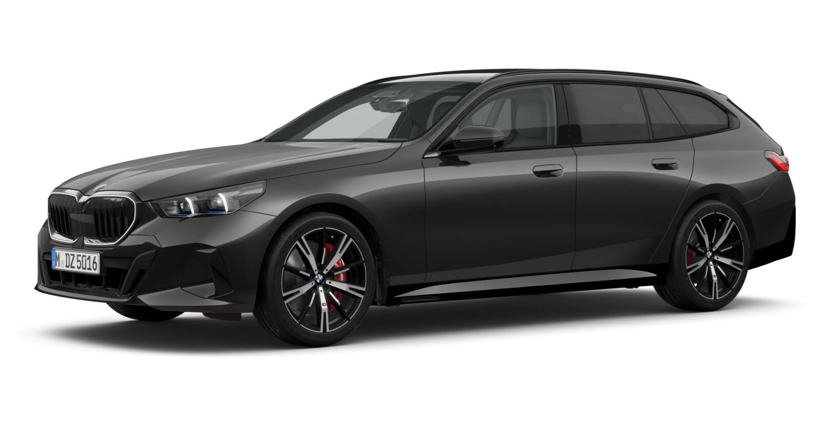 BMW 540d xDrive Touring in Grau von vorne