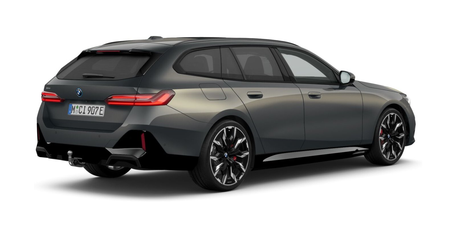 BMW BMW 5er in Grau von hinten