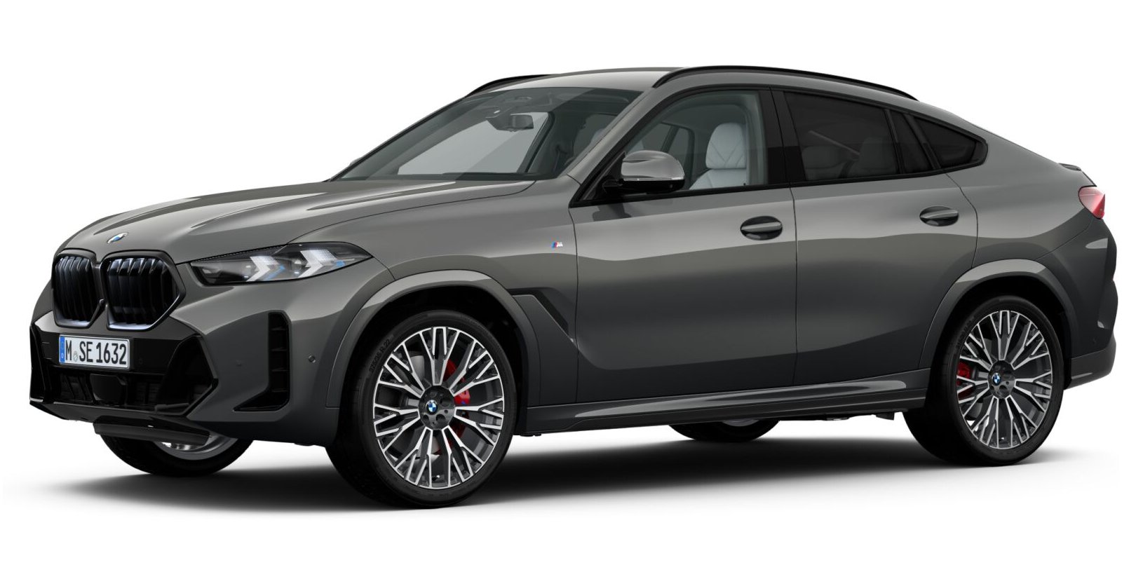 BMW X6 xDrive40d in Grau von vorne BMW X6 xDrive40d in Grau von vorne