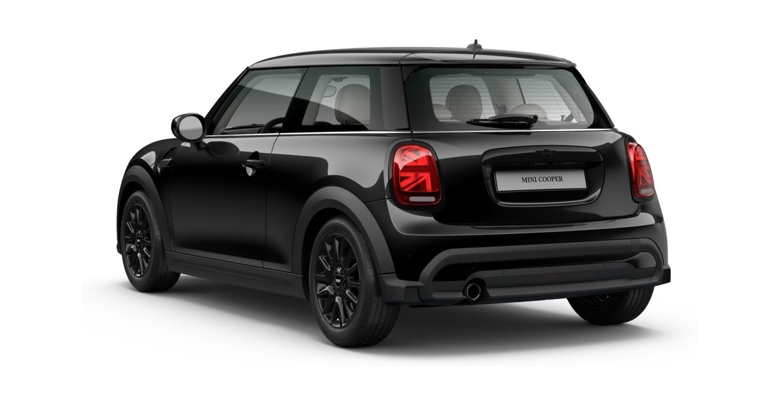 MINI MINI 3-Türer in Schwarz von hinten