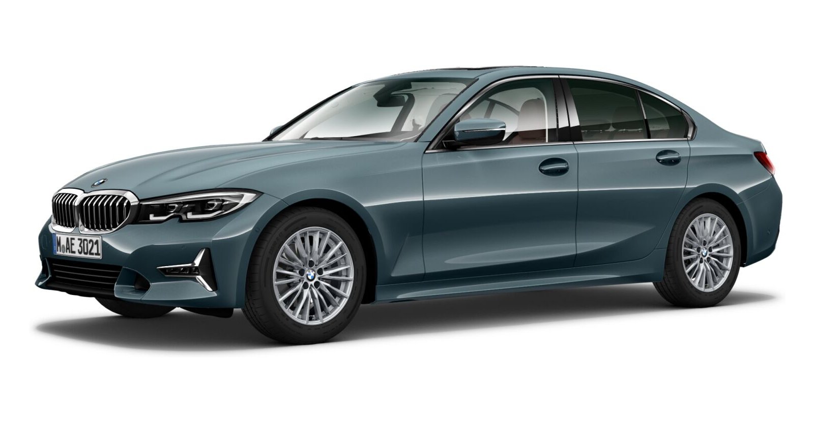 BMW BMW 3er in Blau von vorne BMW BMW 3er in Blau von vorne
