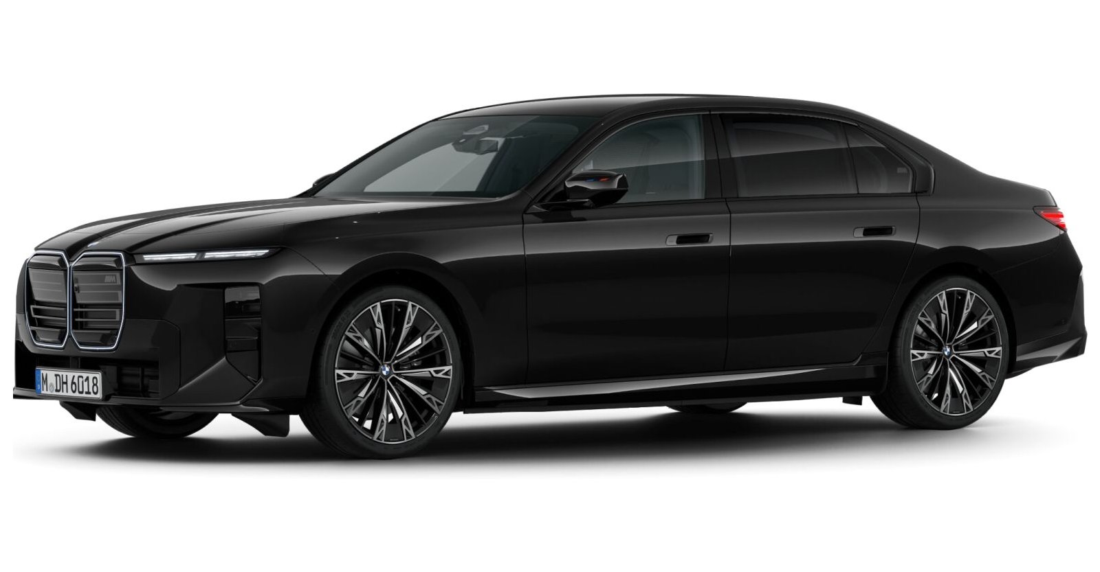 BMW BMW I in Schwarz von vorne BMW BMW I in Schwarz von vorne