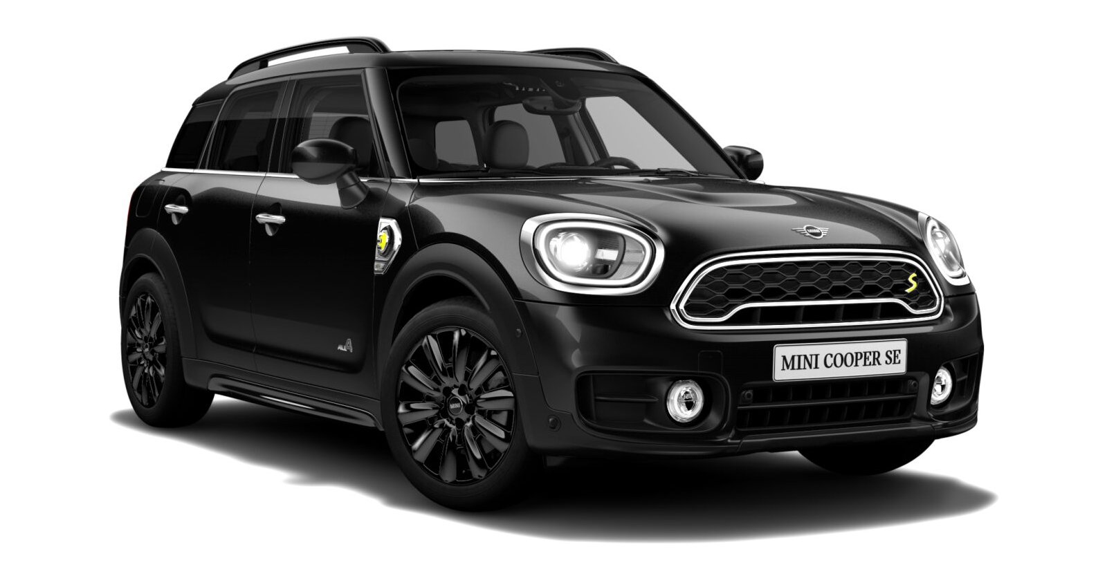 MINI MINI Countryman in Schwarz von vorne