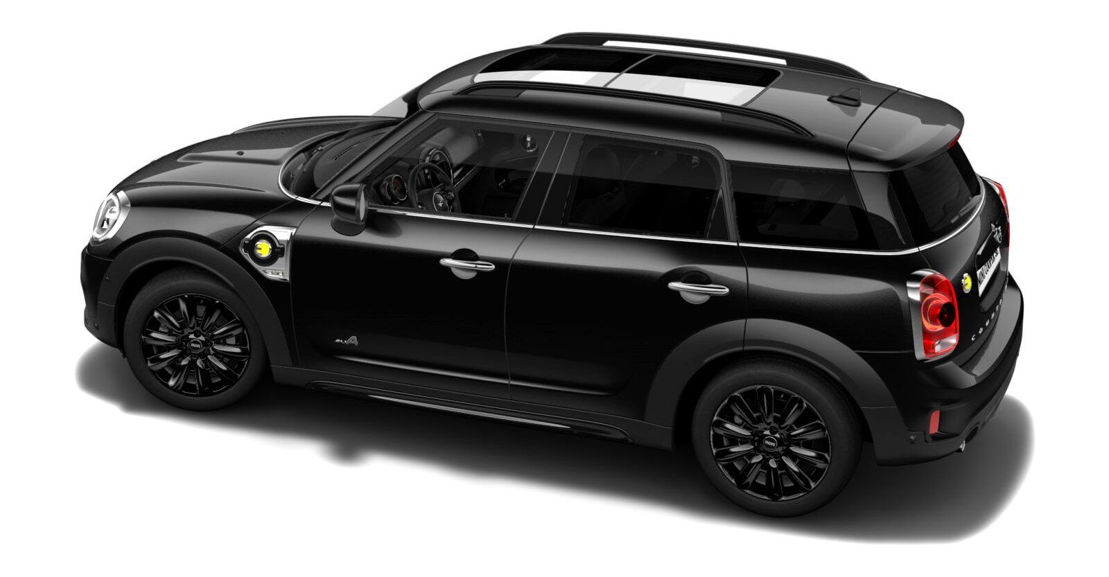 MINI MINI Countryman in Schwarz von hinten