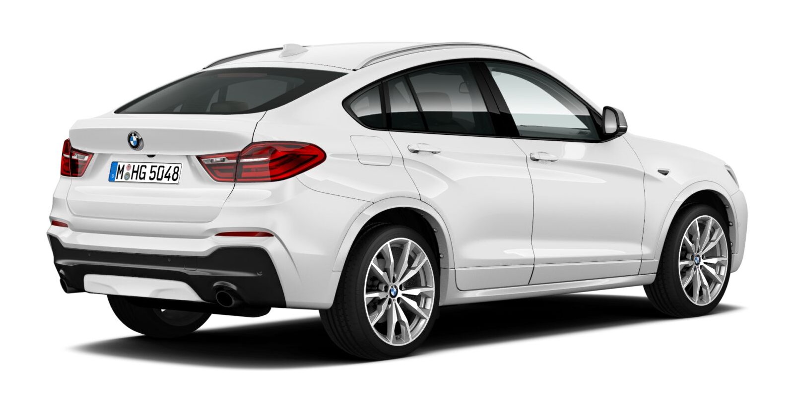 BMW BMW X in Weiß von hinten BMW BMW X in Weiß von hinten