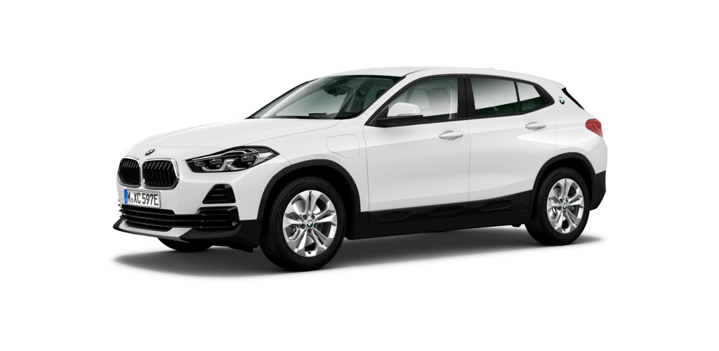 BMW X2 xDrive25e in Weiß von vorne BMW X2 xDrive25e in Weiß von vorne