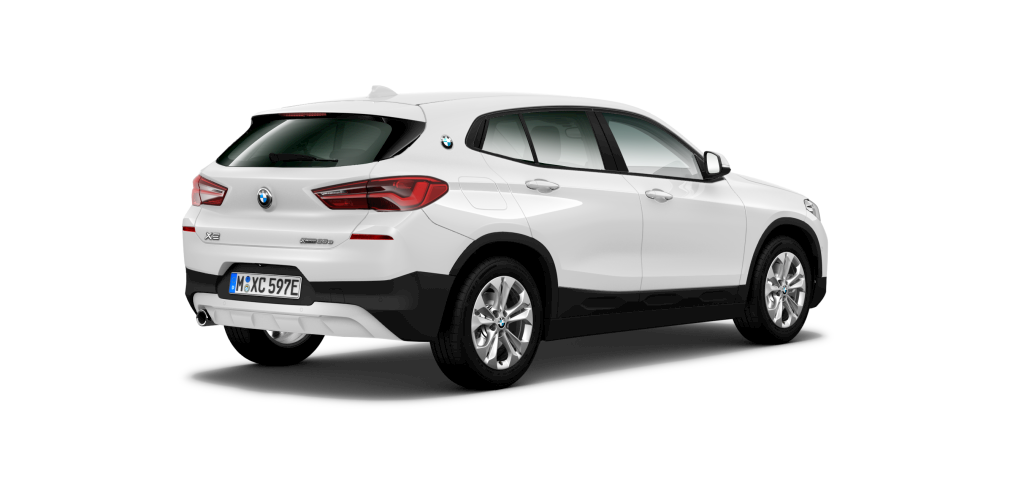BMW BMW X in Weiß von hinten BMW BMW X in Weiß von hinten