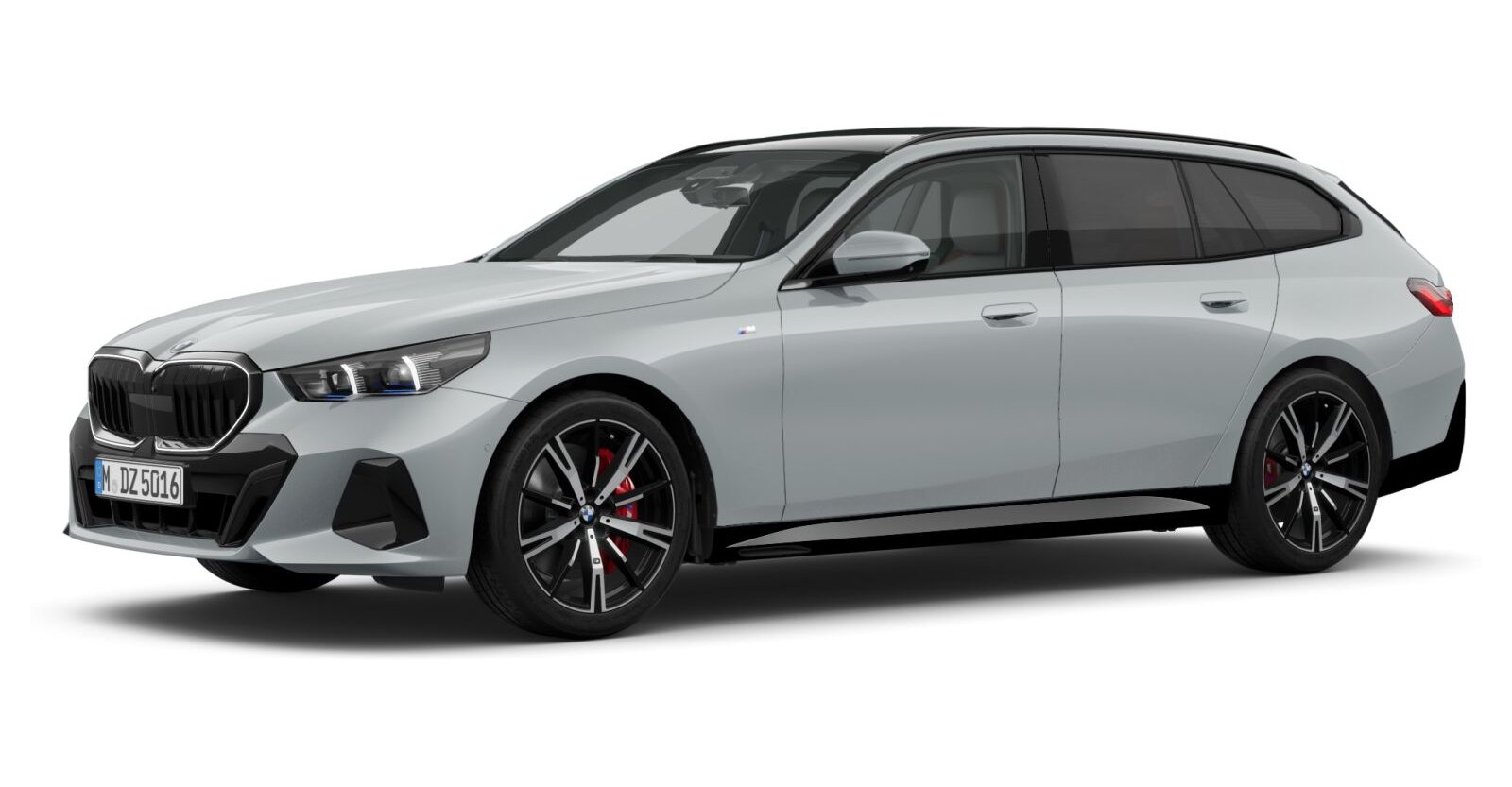 BMW 540d xDrive Touring in Grau von vorne BMW 540d xDrive Touring in Grau von vorne