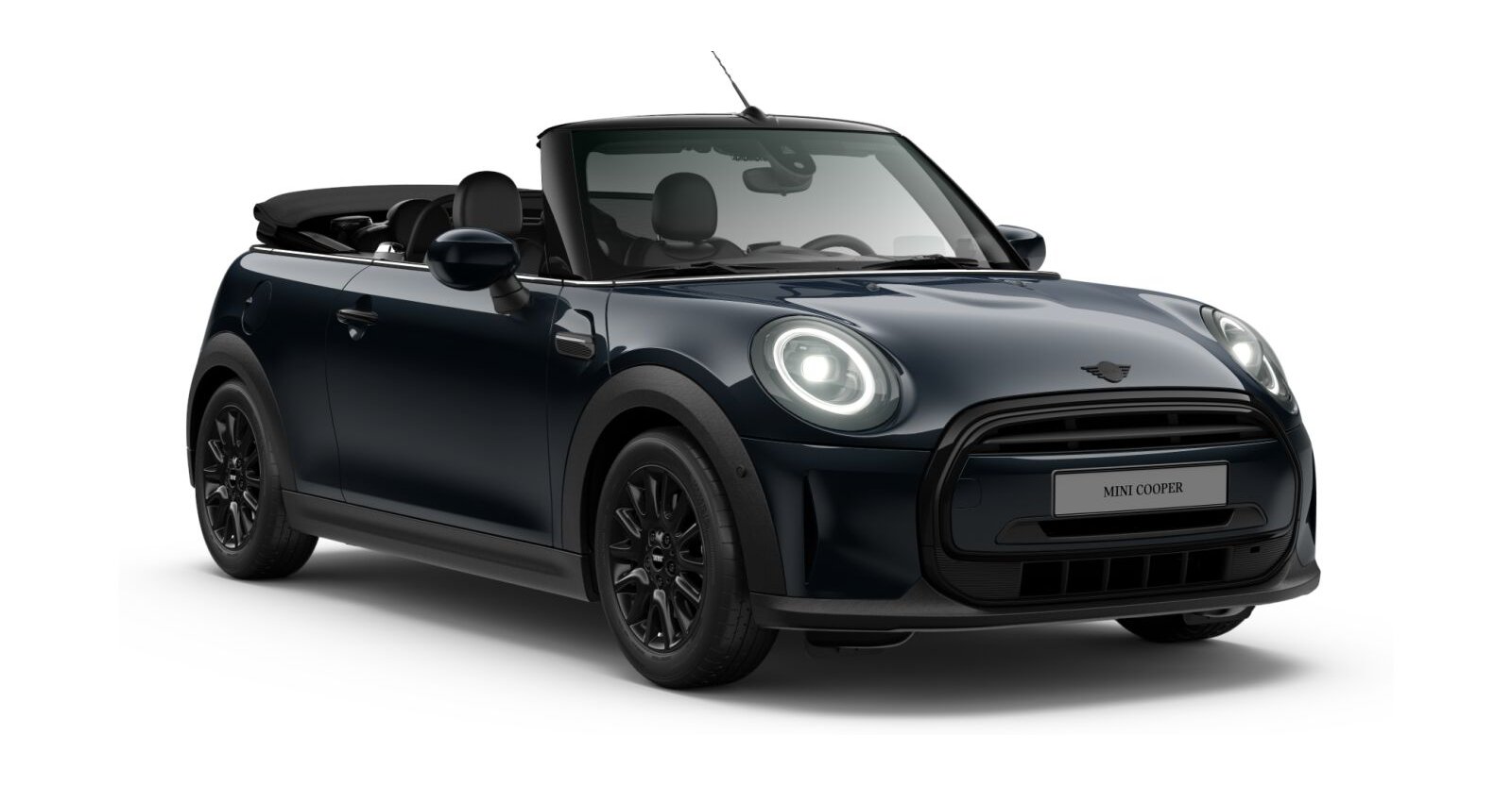 MINI MINI Cabrio in Schwarz von vorne
