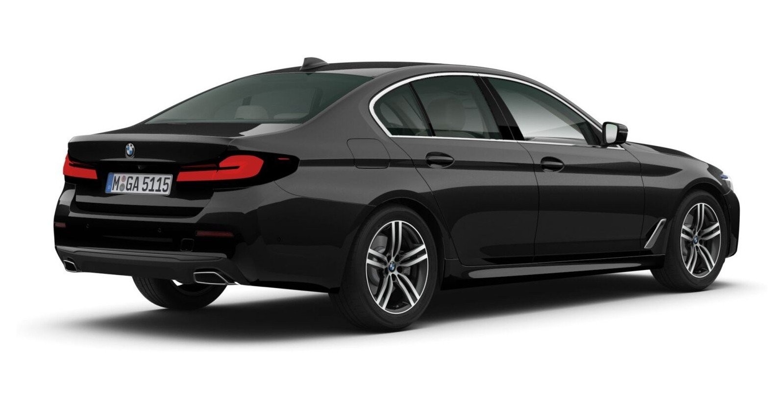BMW BMW 5er in Schwarz von hinten BMW BMW 5er in Schwarz von hinten