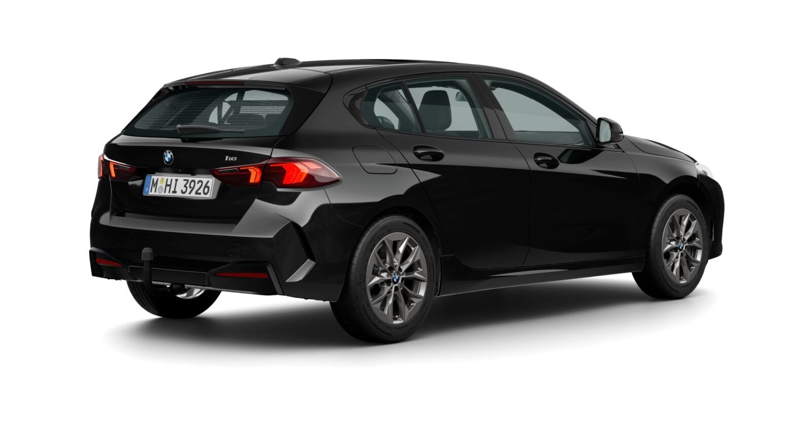 BMW BMW 1er in Schwarz von hinten BMW BMW 1er in Schwarz von hinten