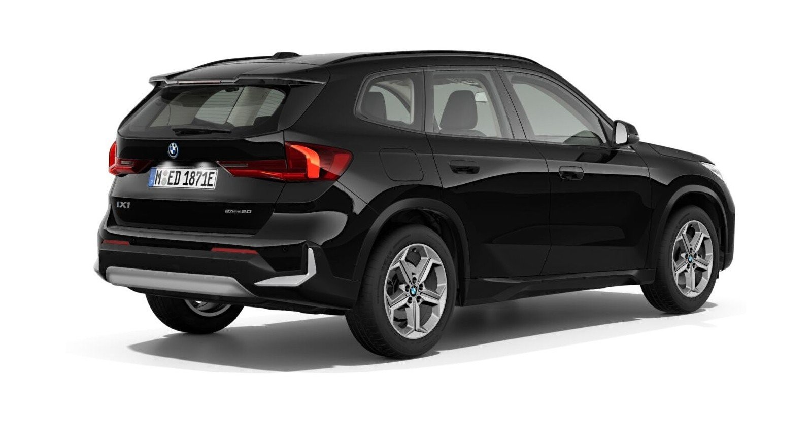 BMW BMW I in Schwarz von hinten BMW BMW I in Schwarz von hinten
