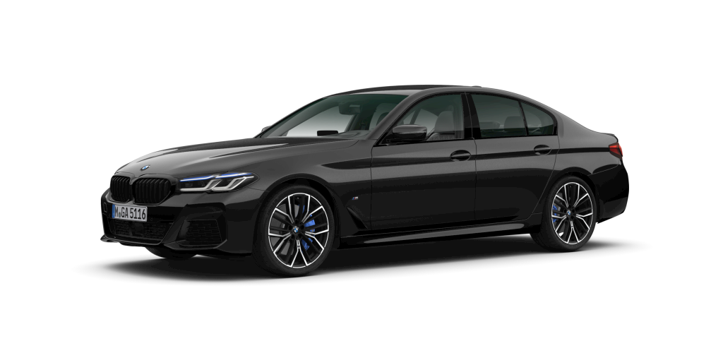 BMW BMW 5er in Schwarz von vorne BMW BMW 5er in Schwarz von vorne