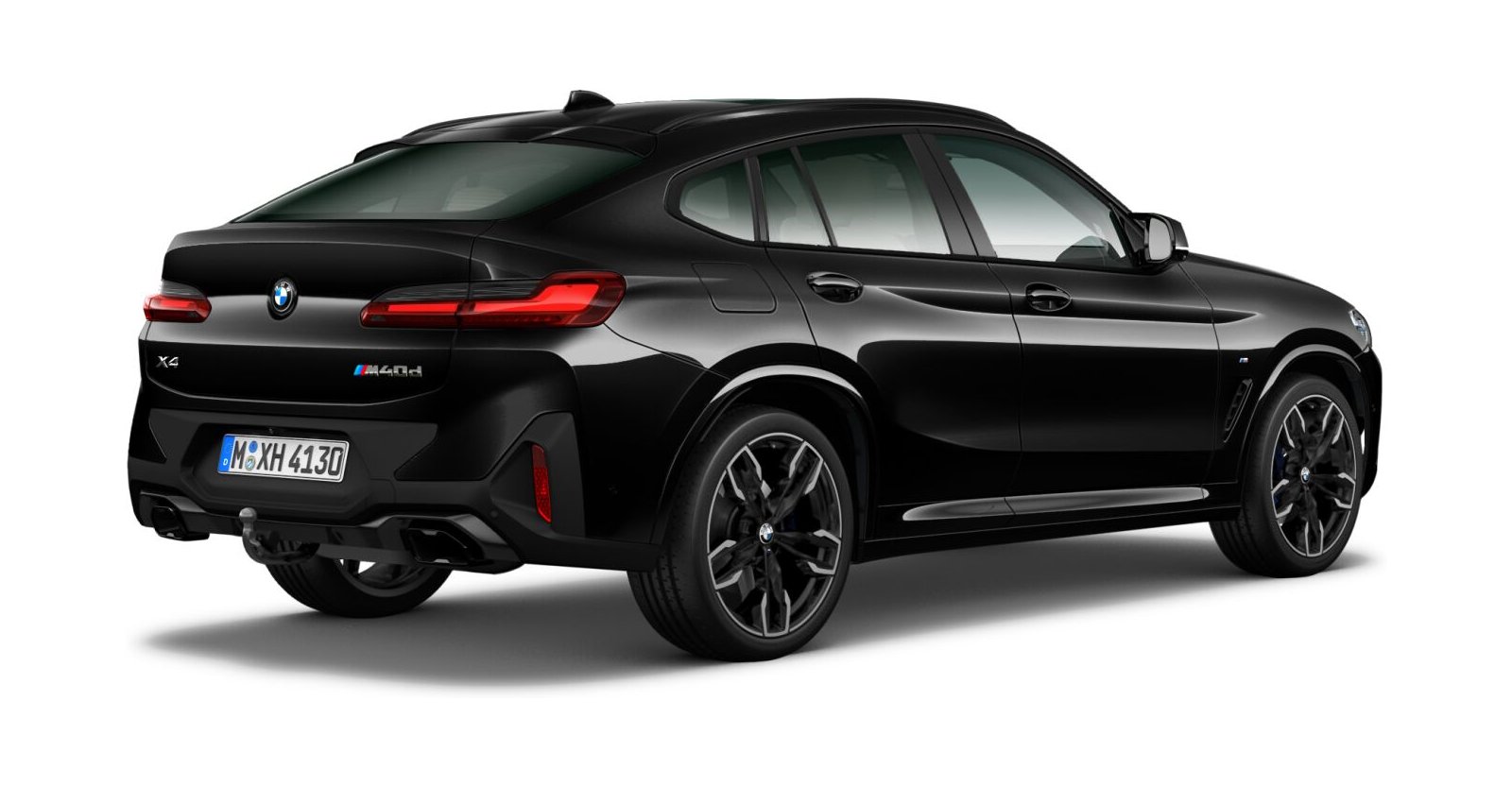 BMW BMW X in Schwarz von hinten