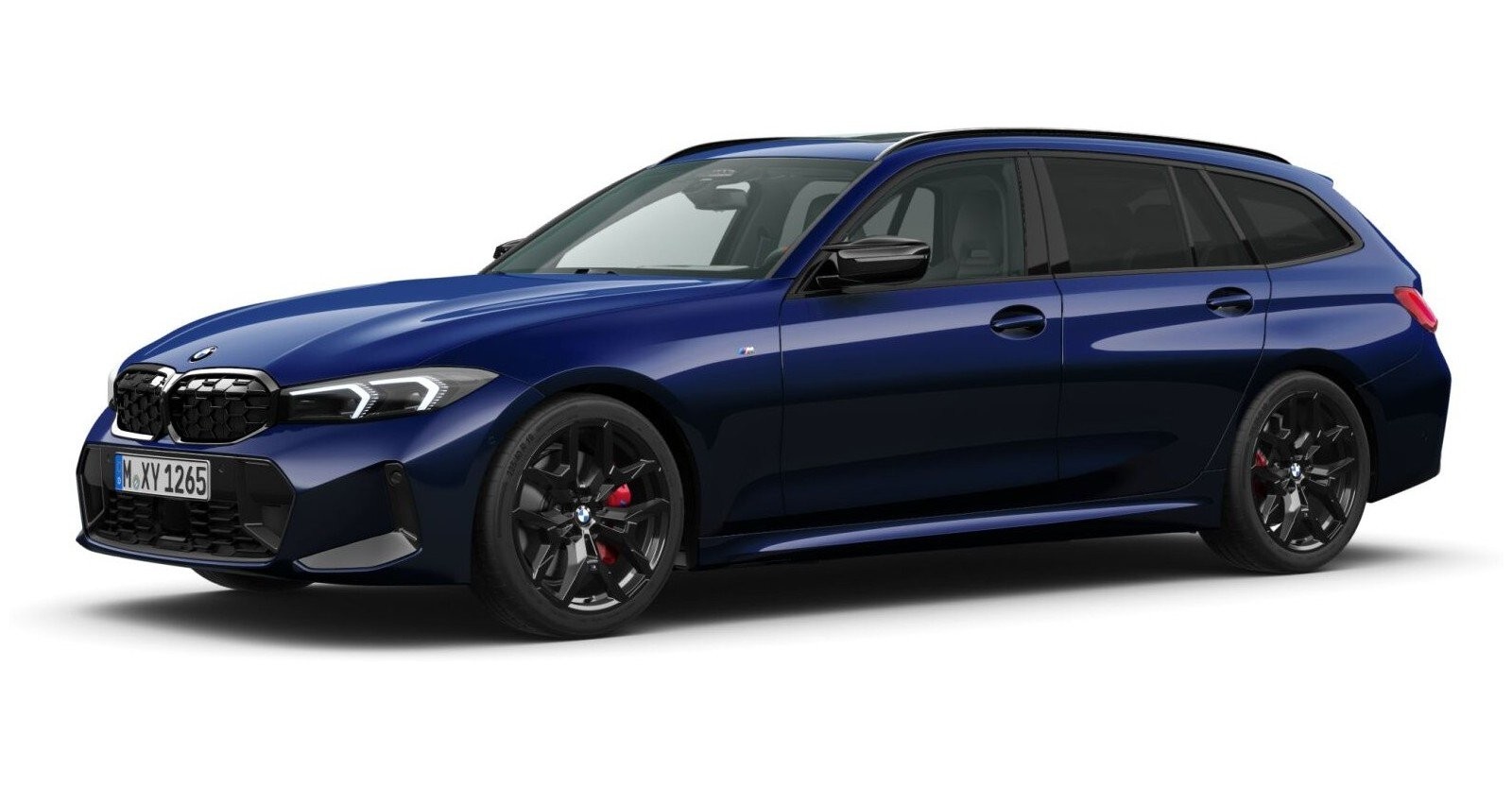 BMW BMW 3er in Blau von vorne BMW BMW 3er in Blau von vorne