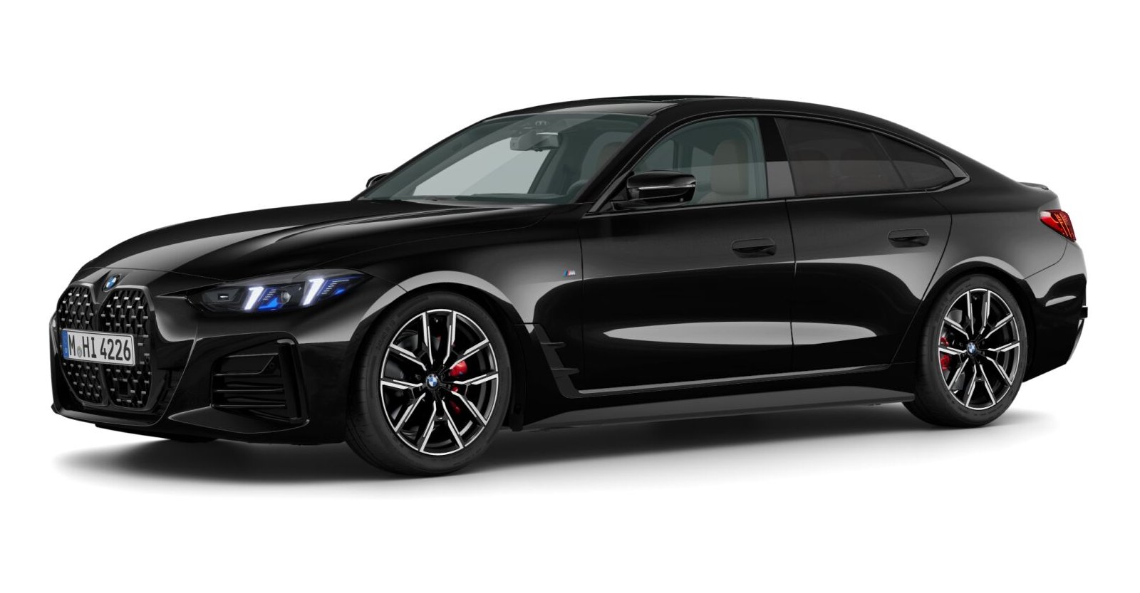 BMW BMW 4er in Schwarz von vorne BMW BMW 4er in Schwarz von vorne